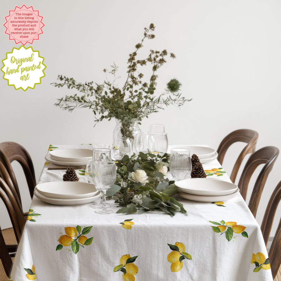 Aperitivo Table Ideas with Spritz, Lemons and Olive Linen