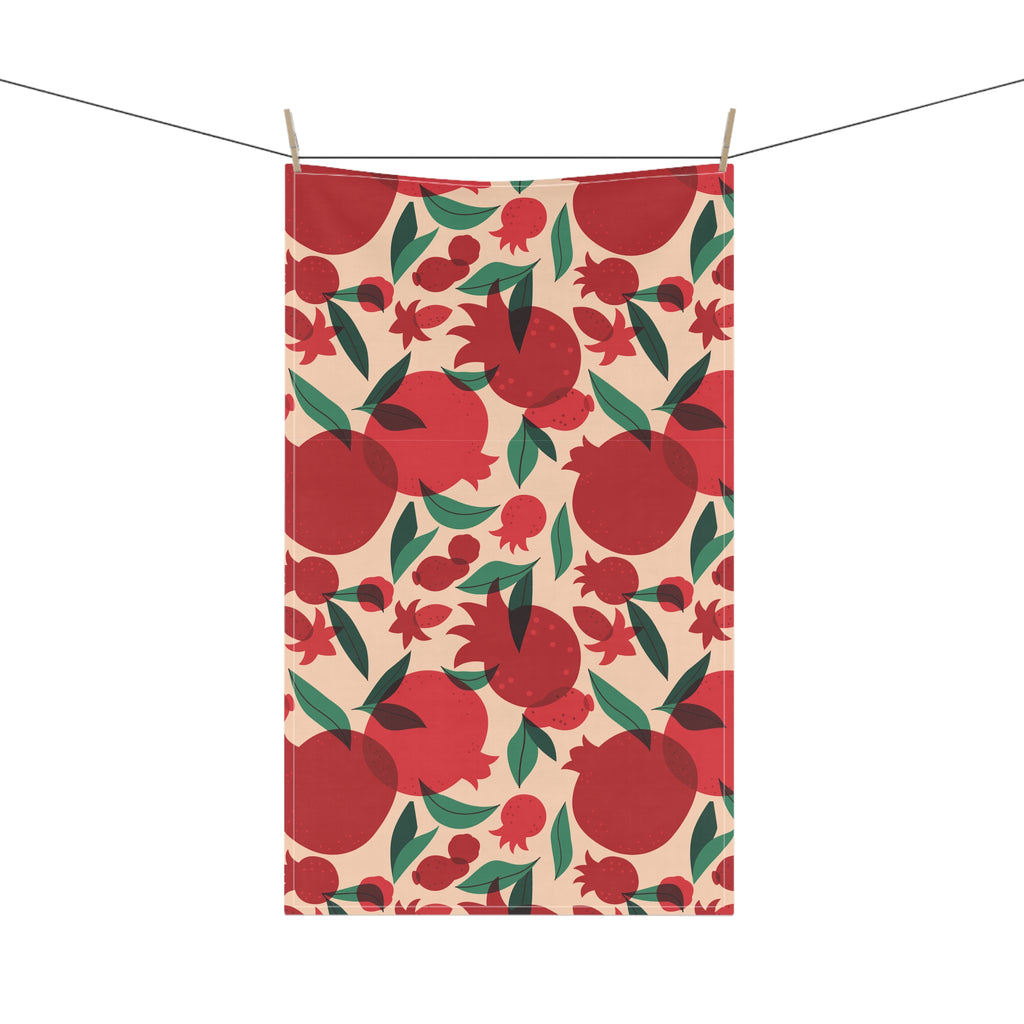 That’s Amore Pomegranate Tea Towel | Mediterranean Kitchen Decor | Colorful Italian-Style Dish Cloth