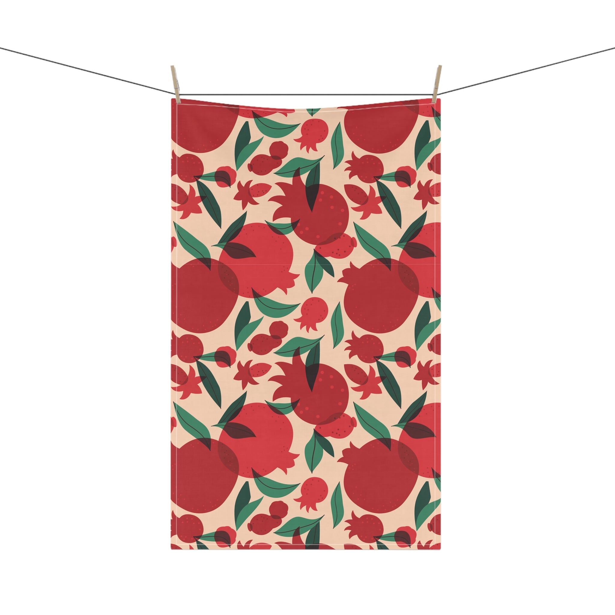 That’s Amore Pomegranate Tea Towel | Mediterranean Kitchen Decor | Colorful Italian-Style Dish Cloth