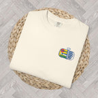 Sardines Embroidered Tee | Comfort Colors Shirt | Fisherman’s Aesthetic & Mediterranean Living | Bold Graphic Tee