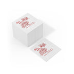 Elegant personalized cocktail napkin for an Italian wedding, ideal for espresso bars, dessert tables, and signature drink stations.