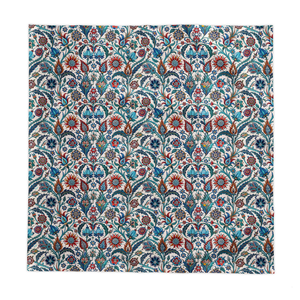 Mediterranean Floral Tablecloth – Vintage Turkish & Ottoman Inspired Table Linen
