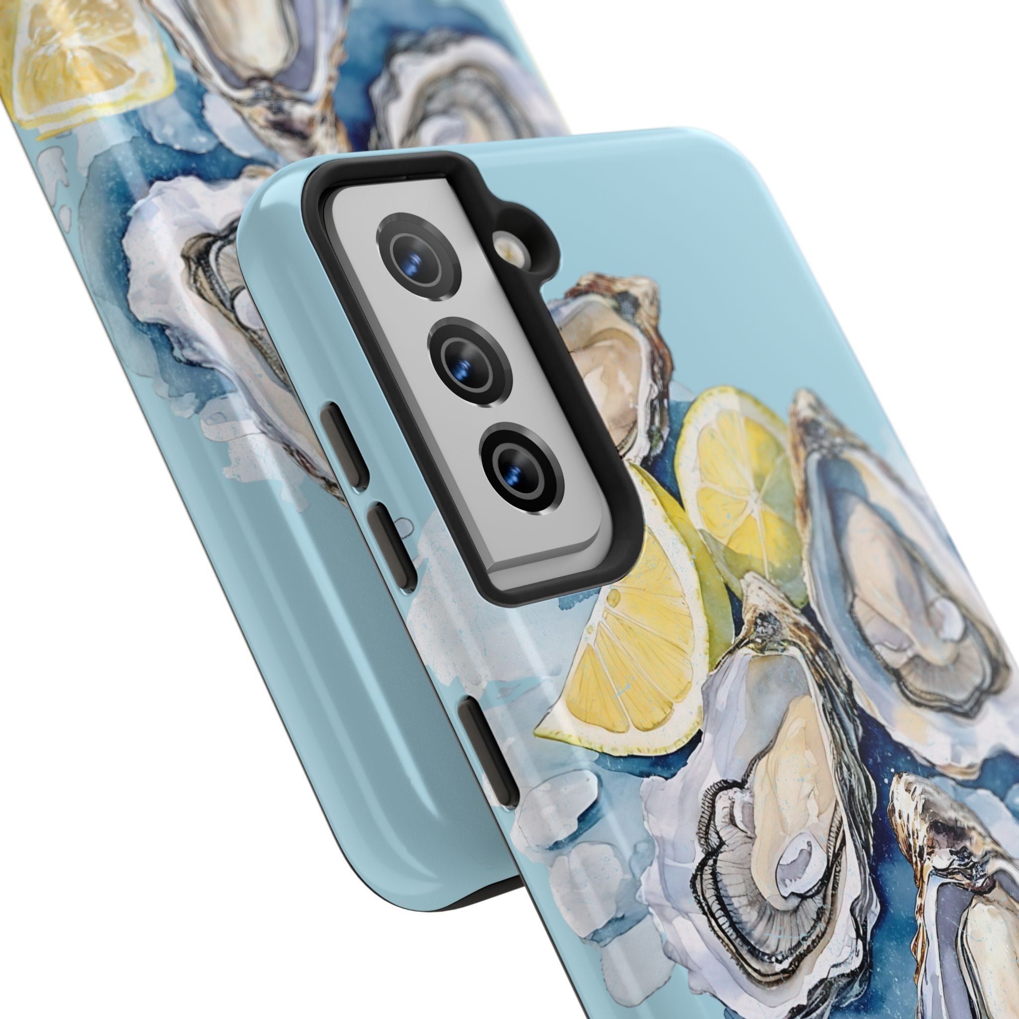 Oysters Phone Case – Nautical Ocean Cover for iPhone & Samsung | Coastal Watercolor Summer Design, Gift for Sea Lovers