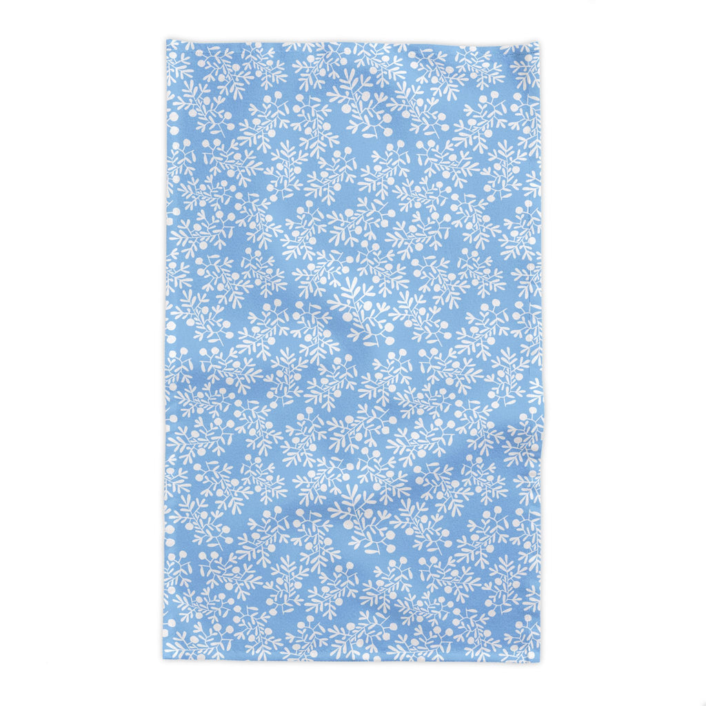 Premium Olive Branch Tablecloth – Mediterranean-Inspired, 100% Cotton Twill, Light Blue (58”x58” & 58”x102”)