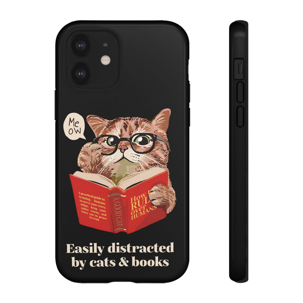 The Bookish Cat Phone Case – Easily Distracted by Cats & Books