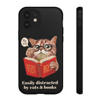 The Bookish Cat Phone Case – Easily Distracted by Cats & Books