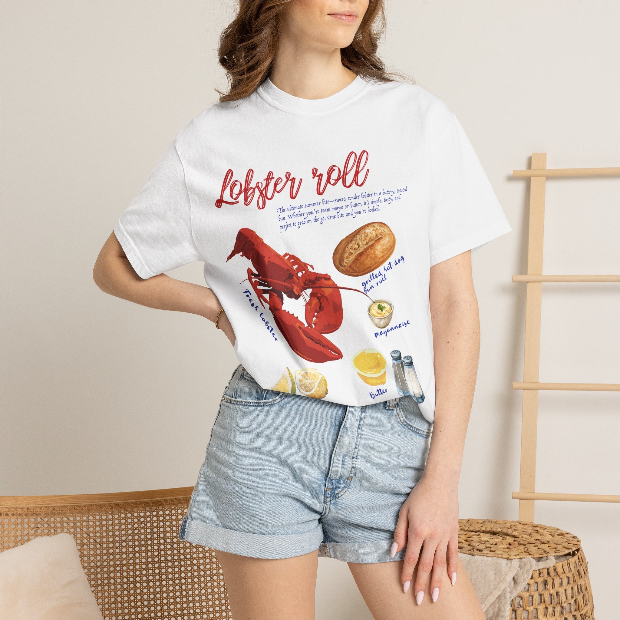 Lobster Roll Shirt – Funny Ocean Tee, Unisex Seafood Graphic T-Shirt for Beach & Coastal Lovers
