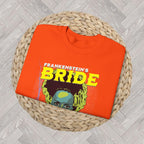Bride of Frankenstein Sweatshirt | Colorful Pop Art Halloween Crewneck