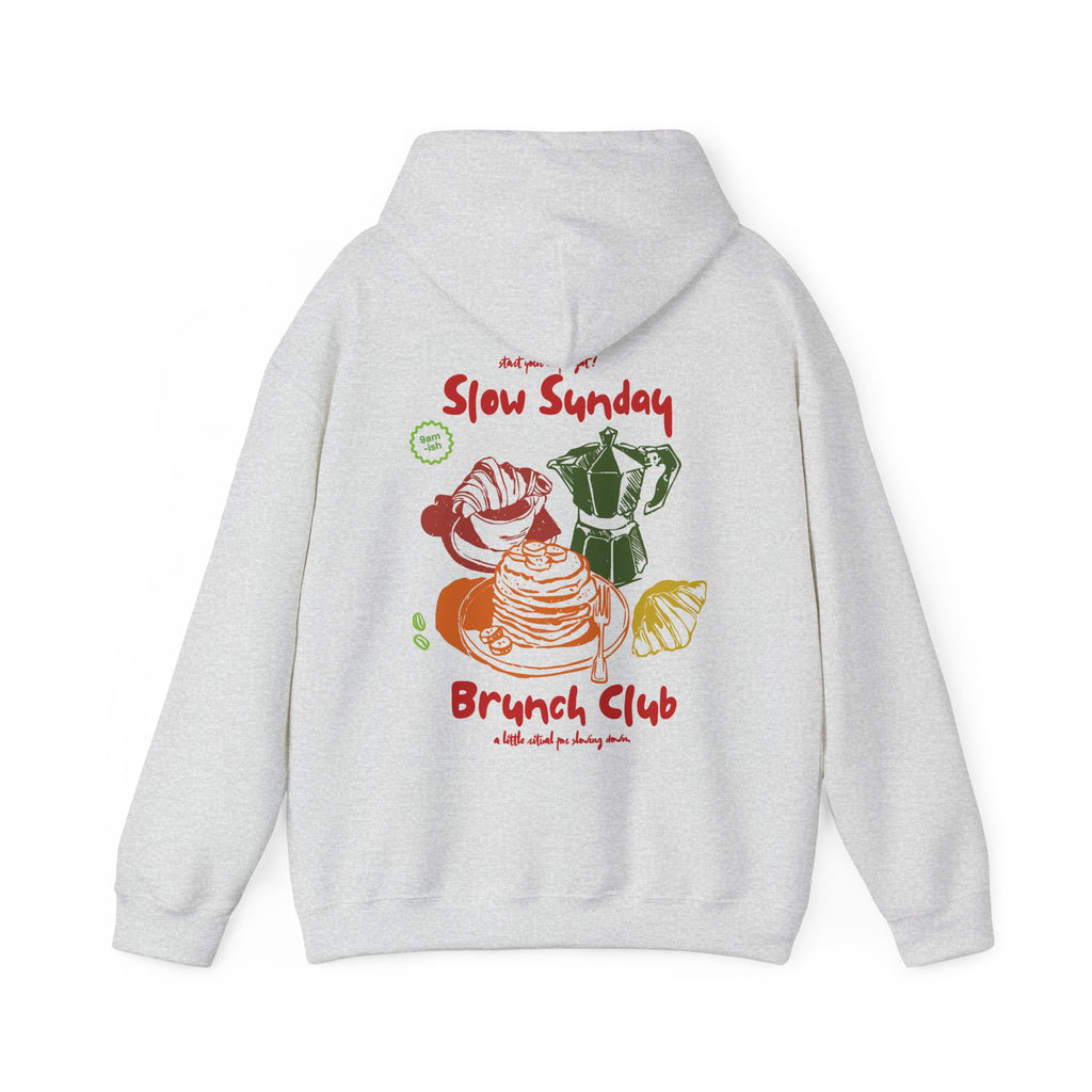 Slow Sunday Brunch Club Hoodie – Aesthetic Brunch & Coffee Lover Sweatshirt