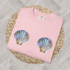 Seashell Bra T-Shirt | Cute Mermaid Beach Shirt | Ocean Style Tee | Summer Vacation Graphic T-shirt for Women