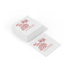 Custom paper wedding napkin featuring Welcome to Our Forever artwork, available in beverage and luncheon sizes.