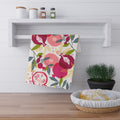 Pomegranate Tea Towel | Colorful Mediterranean Kitchen Towel | Italian-Inspired Dish Cloth