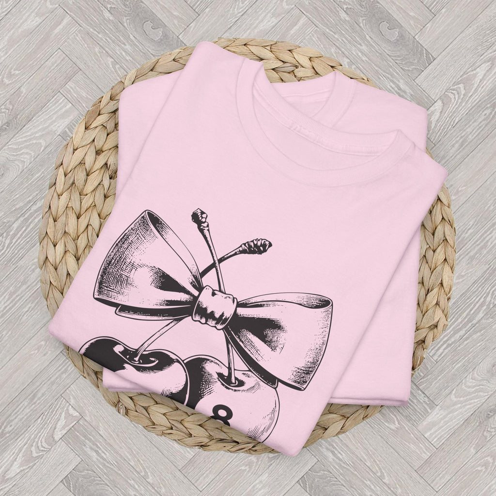 Lucky Cherries Shirt | Vintage 8 Ball Graphic Tee | Trendy Cherry Aesthetic Top for Summer Style