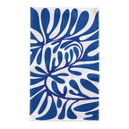 Blue Matisse Inspired Tablecloth – 100% Cotton Twill Dining Tablecloth | Modern Mediterranean Table Linen | Square & Rectangle Tablecloth