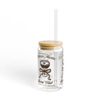 Espresso Martini Social Club Glass Sipper Cup – 16oz Iced Coffee Glass with Straw | Coquette Cocktail Lover Gift | Home Bar & Bachelorette Drinkware