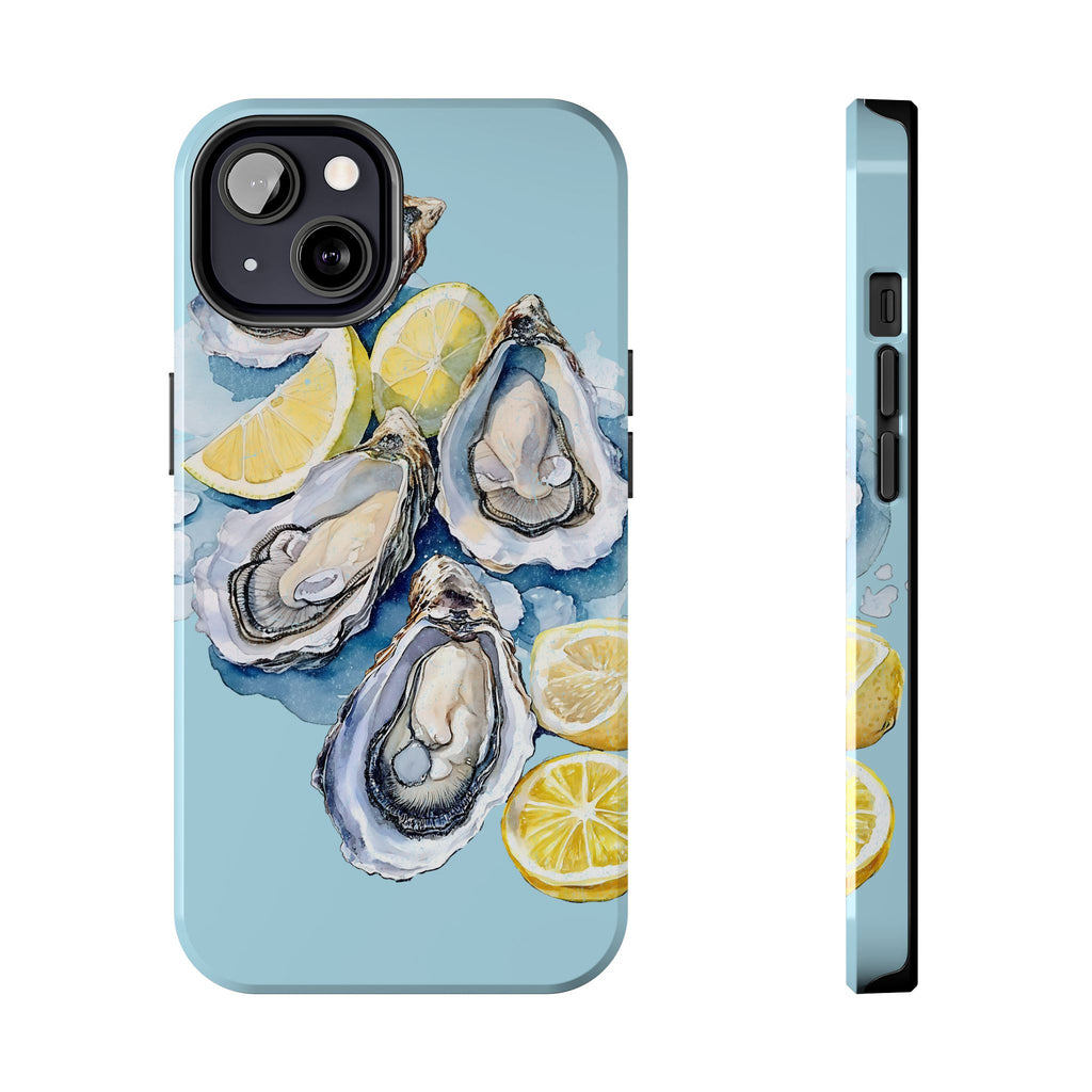 Oysters Phone Case – Nautical Ocean Cover for iPhone & Samsung | Coastal Watercolor Summer Design, Gift for Sea Lovers