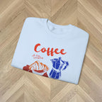 Coffee Club Sweatshirt | Cozy Graphic Pullover | Perfect Gift for Coffee Lovers | Retro Girl Casual Weekend Wear