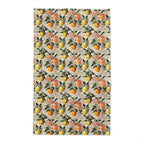 Vintage Amalfi Lemon Tablecloth – 100% Cotton Twill Italian Summer Floral Table Linen