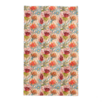 Mediterranean Botanical Tablecloth – Colorful Floral 100% Cotton Twill Table Linen
