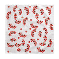Tomato Block Print Tablecloth – Mediterranean-Inspired Design, 100% Cotton Twill, Available in 58"x58" & 58"x102"