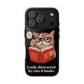 The Bookish Cat Phone Case – Easily Distracted by Cats & Books