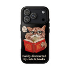 The Bookish Cat Phone Case – Easily Distracted by Cats & Books