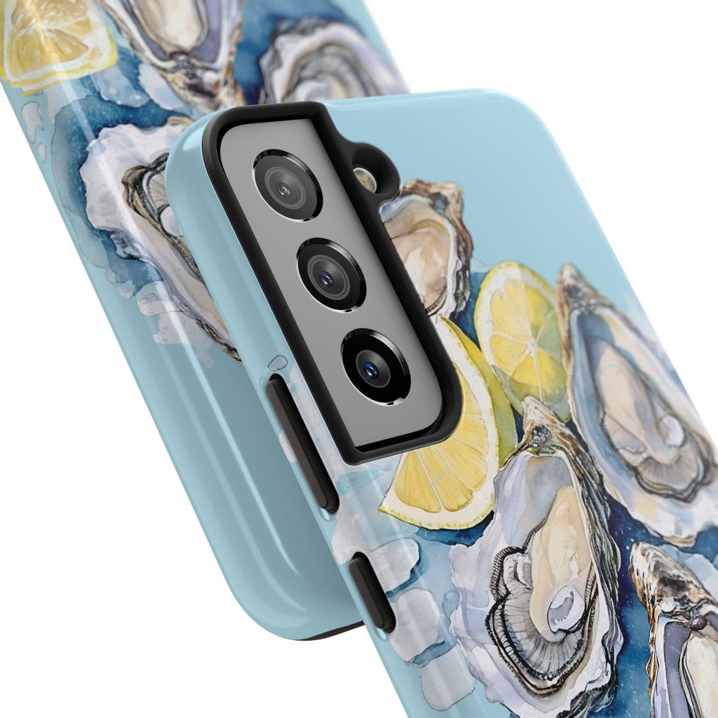 Oysters Phone Case – Nautical Ocean Cover for iPhone & Samsung | Coastal Watercolor Summer Design, Gift for Sea Lovers