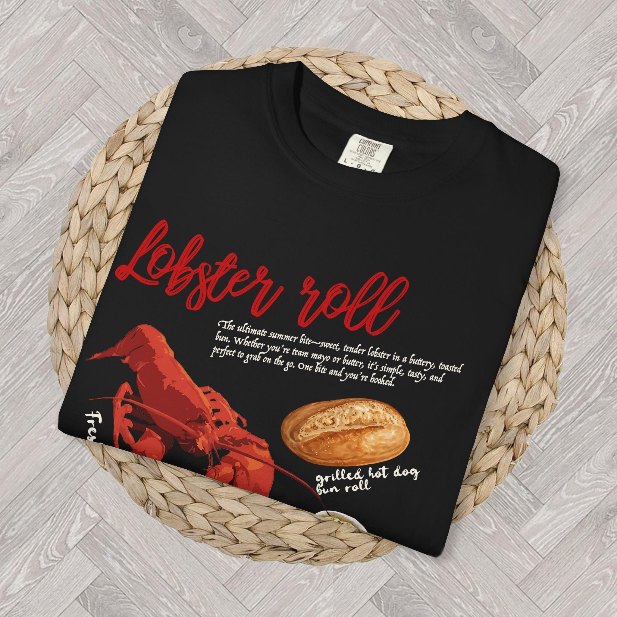 Lobster Roll Shirt – Funny Ocean Tee, Unisex Seafood Graphic T-Shirt for Beach & Coastal Lovers