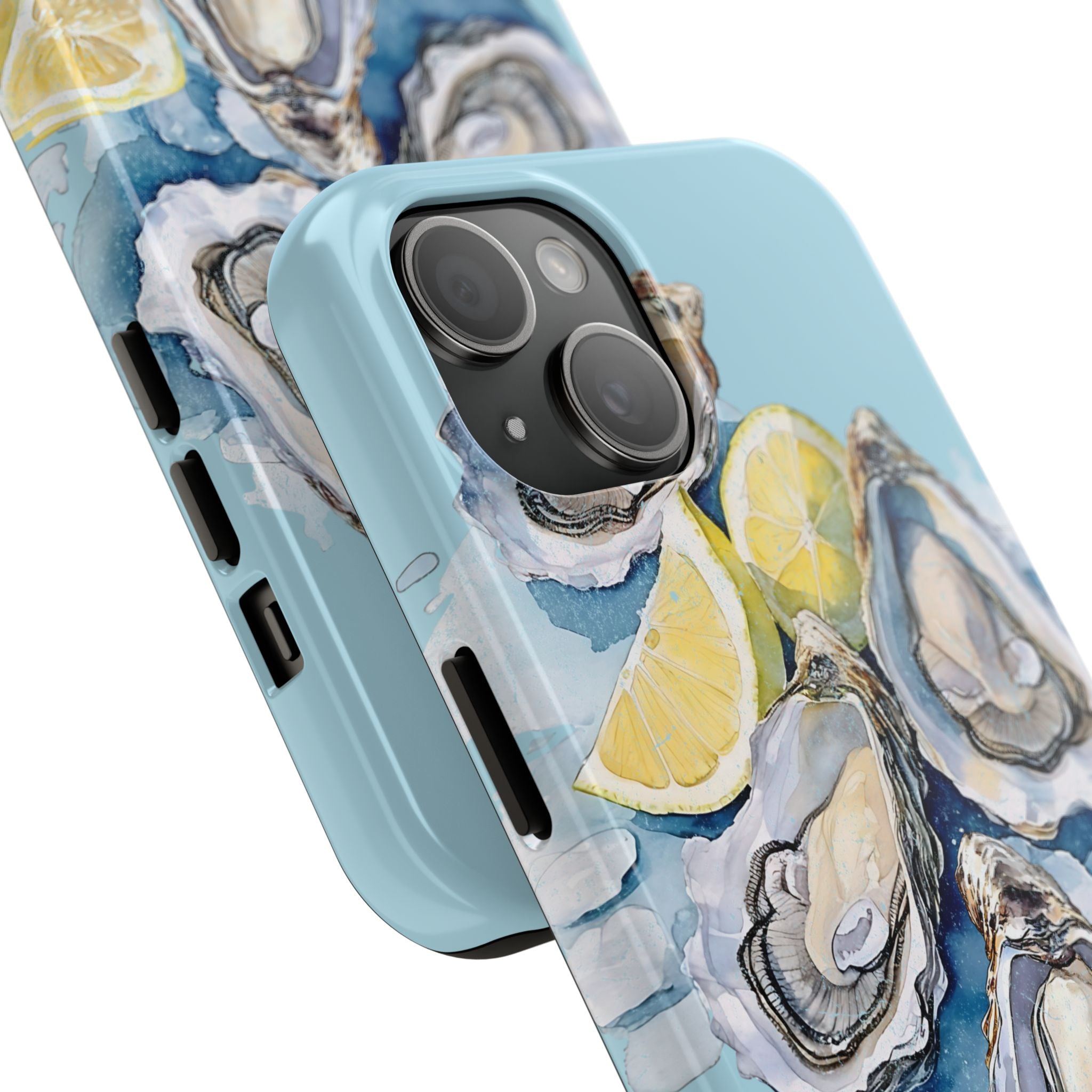 Oysters Phone Case – Nautical Ocean Cover for iPhone & Samsung | Coastal Watercolor Summer Design, Gift for Sea Lovers