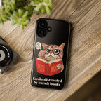 The Bookish Cat Phone Case – Easily Distracted by Cats & Books