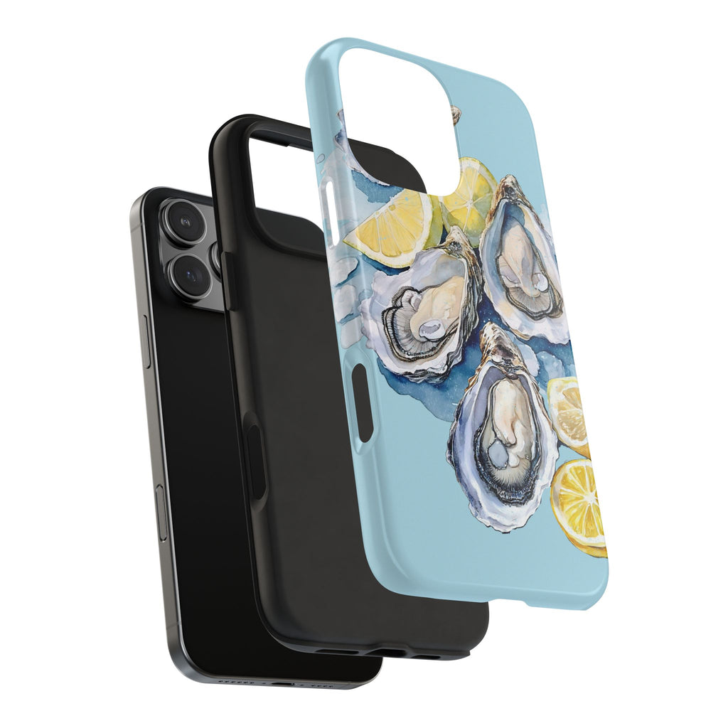 Oysters Phone Case – Nautical Ocean Cover for iPhone & Samsung | Coastal Watercolor Summer Design, Gift for Sea Lovers