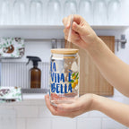 Stylish summer drinkware featuring vibrant lemon artwork, ideal for gifting to coffee and cocktail lovers