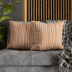 20 x 20 inch size: 20x20 inch terracotta faux suede Halloween pillowcase with colourful artwork for seasonal home décor.