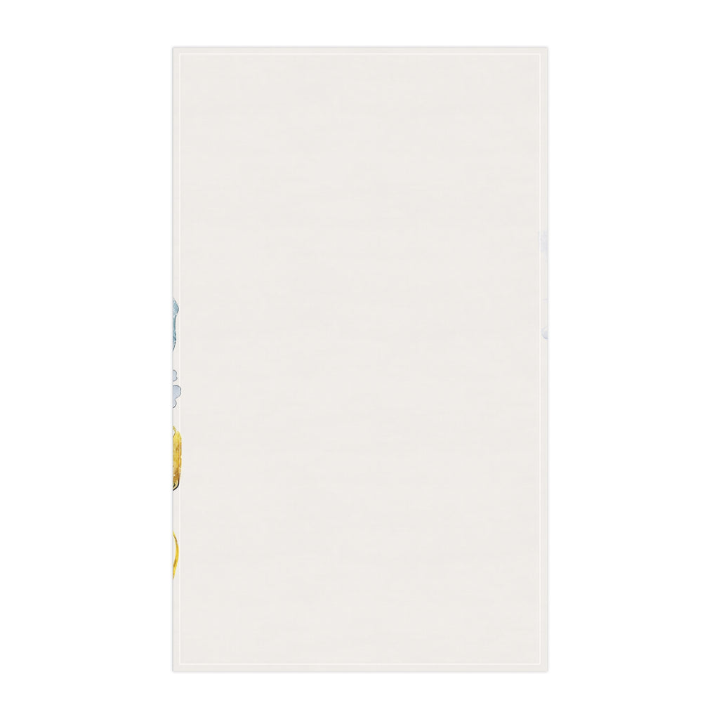 Hand-Painted Watercolor Oyster Tea Towel – 100% Cotton Twill Coastal Kitchen Towel