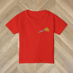 Detail Kids Pasta La Vista Baby T-shirt featuring a colourful spaghetti-inspired graphic design.