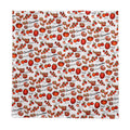 Tomato Girl Tablecloth – Mediterranean Tomato Print Cotton Table Linen for Modern Kitchens & Dining Rooms