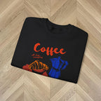 Coffee Club Sweatshirt | Cozy Graphic Pullover | Perfect Gift for Coffee Lovers | Retro Girl Casual Weekend Wear