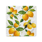 Cotton twill lemon napkin available in 10x10 inch and 22x22 inch sizes for everyday meals and dinner parties