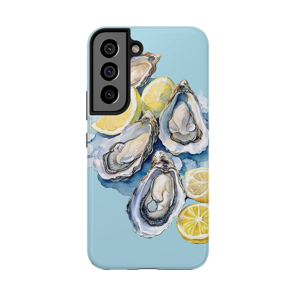 Oysters Phone Case – Nautical Ocean Cover for iPhone & Samsung | Coastal Watercolor Summer Design, Gift for Sea Lovers