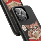 The Bookish Cat Phone Case – Easily Distracted by Cats & Books