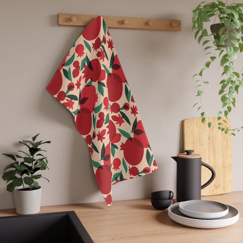 That’s Amore Pomegranate Tea Towel | Mediterranean Kitchen Decor | Colorful Italian-Style Dish Cloth