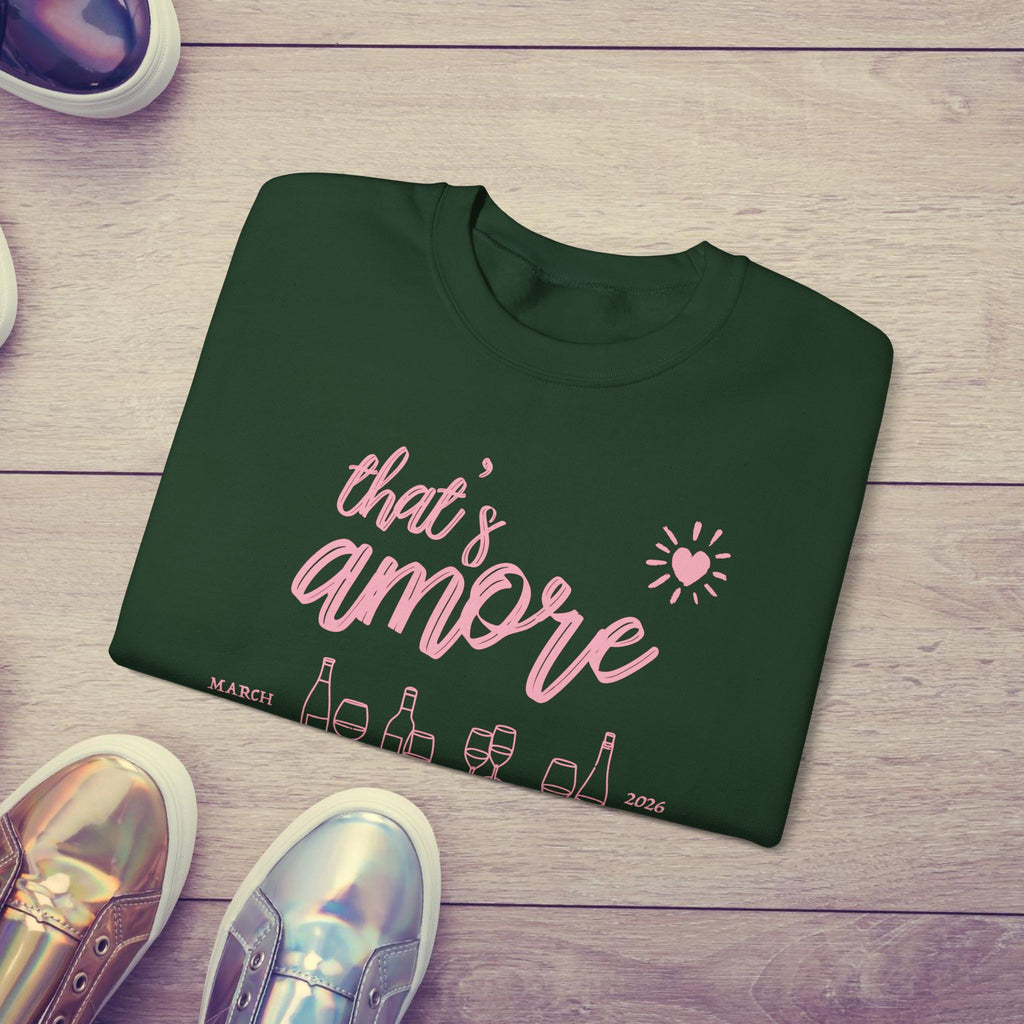 That's Amore Bachelorette Sweatshirt | Custom Italian Bride Crewneck | Wine Trip Shirt for Wedding Party