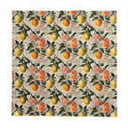 Vintage Amalfi Lemon Tablecloth – 100% Cotton Twill Italian Summer Floral Table Linen