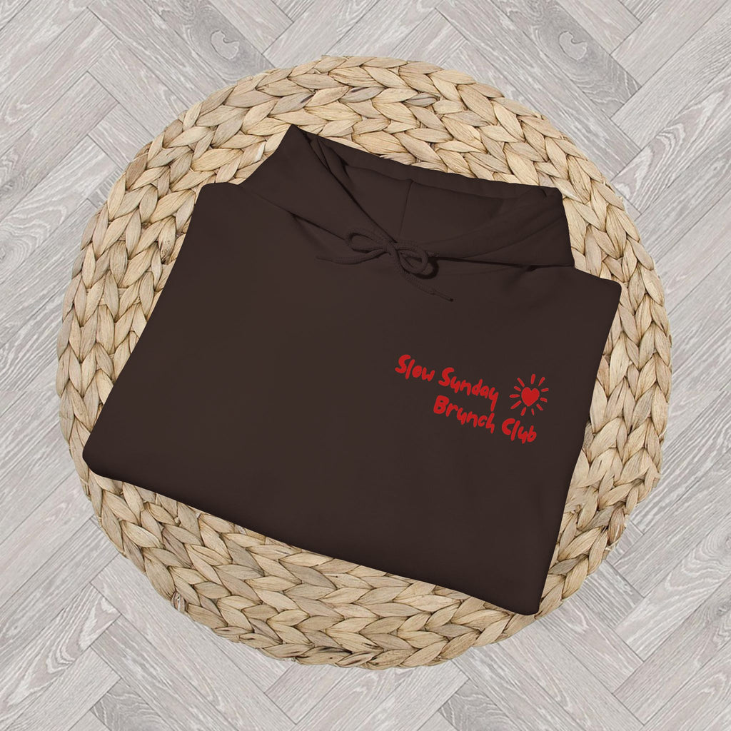 Slow Sunday Brunch Club Hoodie – Aesthetic Brunch & Coffee Lover Sweatshirt