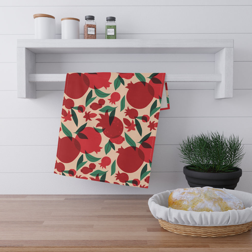 That’s Amore Pomegranate Tea Towel | Mediterranean Kitchen Decor | Colorful Italian-Style Dish Cloth