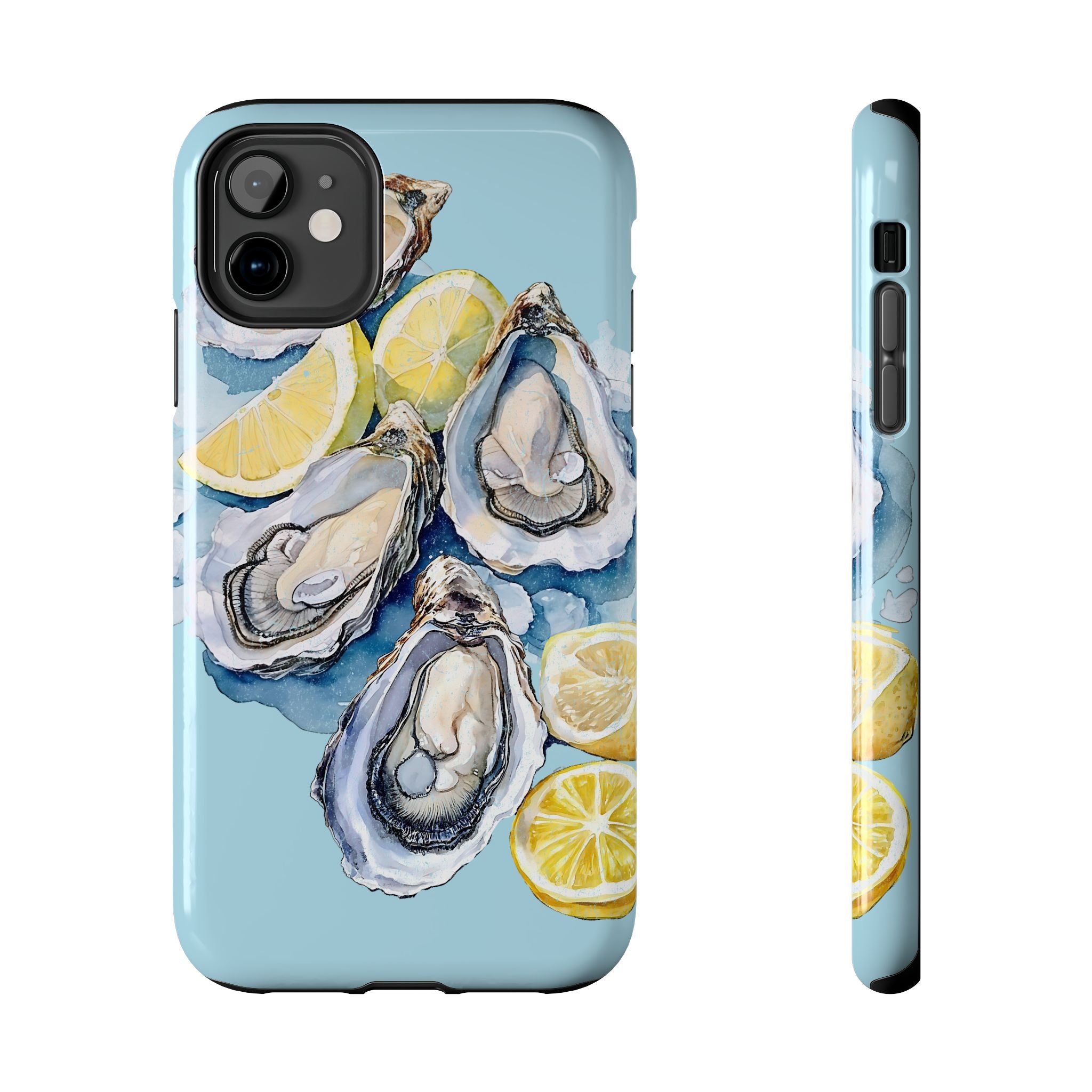 Oysters Phone Case – Nautical Ocean Cover for iPhone & Samsung | Coastal Watercolor Summer Design, Gift for Sea Lovers