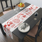 Italian Summer Custom Table Runner – Mediterranean Wedding & Dinner Decor