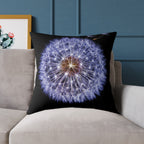 Detailed Dandelion Cushion – Nature-Inspired Design, 100% Polyester Canvas, Double-Sided Print, Available in 5 Sizes (16"x16", 18"x18", 20"x20", 24"x24", 26"x26")