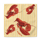 Washable cotton twill lobster napkin with coastal-inspired design perfect for dinner parties, kitchen decor, and home entertaining