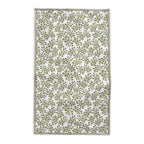 Hand Drawn Olive Branch Tablecloth | Mediterranean Linen Look Dining Table Cover | Green Botanical Tablecloth for Modern Homes